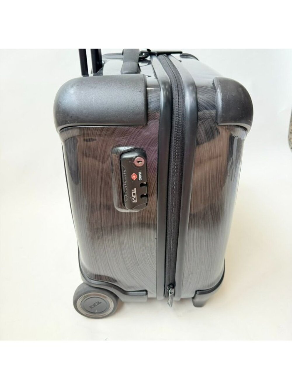 TUMI 19 Degree Compact Brief Rolling Carry-On Spinner Luggage Black/Gray - Picture 5 of 16